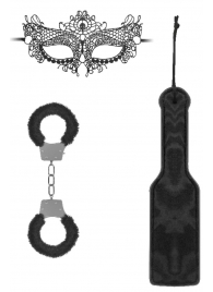 Черный игровой набор Introductory Bondage Kit №4 - Shots Media BV - купить с доставкой в Черкесске