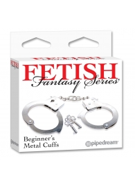 Металлические наручники Beginner s Metal Cuffs - Pipedream - купить с доставкой в Черкесске