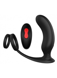 Черный массажер простаты REMOTE P-PLEASER - Dream Toys - в Черкесске купить с доставкой