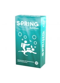 Презервативы SPRING BUBBLES с пупырышками - 12 шт. - SPRING - купить с доставкой в Черкесске