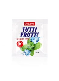 Пробник гель-смазки Tutti-frutti со вкусом мяты - 4 гр. - Биоритм - купить с доставкой в Черкесске