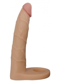 Телесная насадка-фаллоимитатор для двойного проникновения - 17 см. - Lovetoy - купить с доставкой в Черкесске