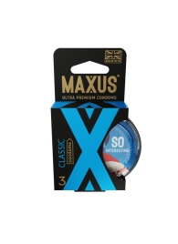 Классические презервативы в пластиковом кейсе MAXUS Classic - 3 шт. - Maxus - купить с доставкой в Черкесске
