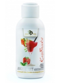 Интимный гель-смазка JUICY FRUIT с ароматом клубники - 100 мл. - БиоМед - купить с доставкой в Черкесске