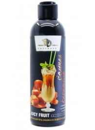 Интимный гель-смазка JUICY FRUIT с ароматом солёной карамели - 200 мл. - БиоМед - купить с доставкой в Черкесске