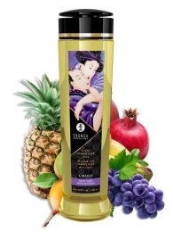 Массажное масло Libido Exotic Fruits с ароматом экзотических фруктов - 240 мл. - Shunga - купить с доставкой в Черкесске