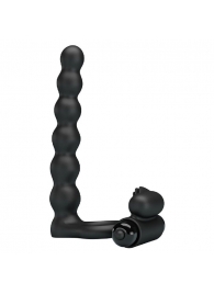 Черная насадка для двойной стимуляции Hercules Penis Sheath III - 15,3 см. - Baile - купить с доставкой в Черкесске