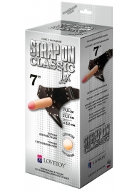 Пояс-трусики с насадкой Classic lux-Duke - 17,5 см. - LOVETOY (А-Полимер) - купить с доставкой в Черкесске
