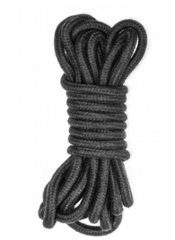 Черная веревка Do Not Disturb - 5 м. - Lola Games - купить с доставкой в Черкесске