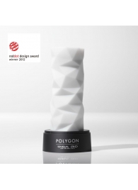 Белый 3D мастурбатор POLYGON - Tenga - в Черкесске купить с доставкой