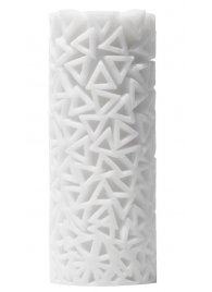 Белый 3D мастурбатор PILE - Tenga - в Черкесске купить с доставкой