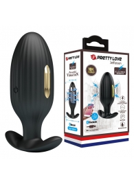 Черная анальная вибропробка с электростимуляцией Jefferson - 9,2 см. - Baile - купить с доставкой в Черкесске