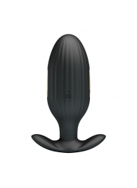 Черная анальная вибропробка с электростимуляцией Jefferson - 9,2 см. - Baile - купить с доставкой в Черкесске