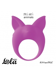Фиолетовое эрекционное кольцо Kitten Kyle - Lola Games - в Черкесске купить с доставкой
