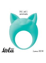 Зеленое эрекционное кольцо Lemur Remi - Lola Games - в Черкесске купить с доставкой