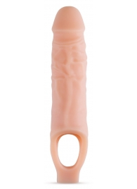 Телесный реалистичный фаллоудлинитель 9 Inch Silicone Cock Sheath Penis Extender - 22,86 см. - Blush Novelties - в Черкесске купить с доставкой