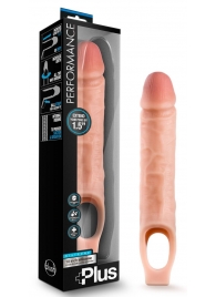 Телесный реалистичный фаллоудлинитель 10 Inch Silicone Cock Sheath Penis Extender - 25,4 см. - Blush Novelties - в Черкесске купить с доставкой
