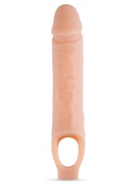 Телесный реалистичный фаллоудлинитель 10 Inch Silicone Cock Sheath Penis Extender - 25,4 см. - Blush Novelties - в Черкесске купить с доставкой