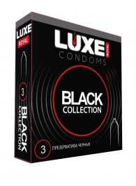 Черные презервативы LUXE Royal Black Collection - 3 шт. - Luxe - купить с доставкой в Черкесске