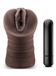 Коричневый мастурбатор-вагина Hot Chocolate Brianna - Blush Novelties - в Черкесске купить с доставкой
