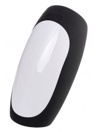 Черно-белый перезаряжаемый мастурбатор Erotist Hailstorm - Erotist Adult Toys - в Черкесске купить с доставкой