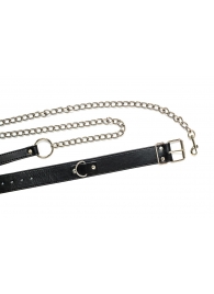 Черный ошейник с поводком Wild - Lola Games - купить с доставкой в Черкесске