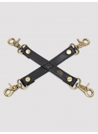 Черный фиксатор для манжет Bound to You Faux Leather Hogtie - Fifty Shades of Grey - купить с доставкой в Черкесске