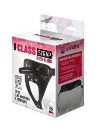 Черный пояс для насадок CLASS STRAP Restyling - LOVETOY (А-Полимер) - купить с доставкой в Черкесске