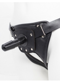 Черный пояс для насадок CLASS STRAP Restyling - LOVETOY (А-Полимер) - купить с доставкой в Черкесске