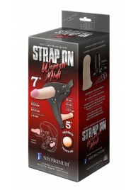 Реалистичный страпон Woman Midi с вагинальной пробкой - 19 см. - LOVETOY (А-Полимер) - купить с доставкой в Черкесске