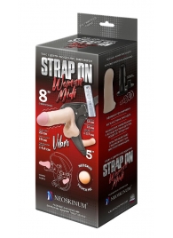 Вибрострапон Woman Midi с вагинальной пробкой - 22 см. - LOVETOY (А-Полимер) - купить с доставкой в Черкесске