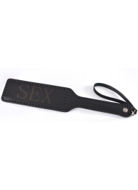 Черная гладкая шлепалка SEX - 35 см. - Sitabella - купить с доставкой в Черкесске