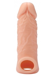 Телесная насадка EXTENDER WITH BALL STRAP 5.5 - 14 см. - Dream Toys - в Черкесске купить с доставкой