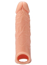 Телесная насадка EXTENDER WITH BALL STRAP 6.5 - 17 см. - Dream Toys - в Черкесске купить с доставкой