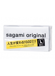 Презервативы Sagami Original 0.02 L-size увеличенного размера - 10 шт. - Sagami - купить с доставкой в Черкесске