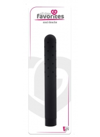 Черная насадка для анального душа ANAL DOUCHE - 15 см. - Dream Toys - купить с доставкой в Черкесске