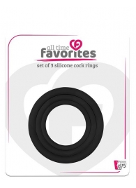 Набор из 3 эрекционных колец SILICONE COCKRINGS - Dream Toys - в Черкесске купить с доставкой