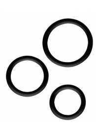 Набор из 3 эрекционных колец SILICONE COCKRINGS - Dream Toys - в Черкесске купить с доставкой