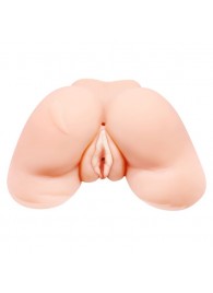 Телесная вибровагина Julie с 2 рабочими отверстиями - Baile - в Черкесске купить с доставкой