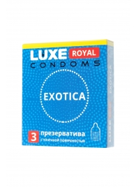 Текстурированные презервативы LUXE Royal Exotica - 3 шт. - Luxe - купить с доставкой в Черкесске