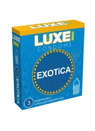 Текстурированные презервативы LUXE Royal Exotica - 3 шт. - Luxe - купить с доставкой в Черкесске
