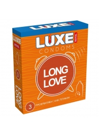 Презервативы с продлевающим эффектом LUXE Royal Long Love - 3 шт. - Luxe - купить с доставкой в Черкесске