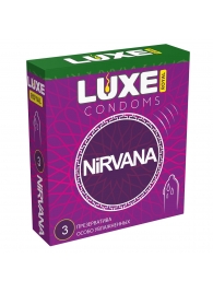 Презервативы с увеличенным количеством смазки LUXE Royal Nirvana - 3 шт. - Luxe - купить с доставкой в Черкесске