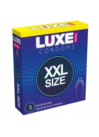 Презервативы увеличенного размера LUXE Royal XXL Size - 3 шт. - Luxe - купить с доставкой в Черкесске