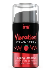 Жидкий интимный гель с эффектом вибрации Vibration! Strawberry - 15 мл. - INTT - купить с доставкой в Черкесске