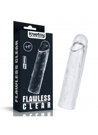 Прозрачная насадка-удлинитель Flawless Clear Penis Sleeve Add 1 - 15,5 см. - Lovetoy - в Черкесске купить с доставкой