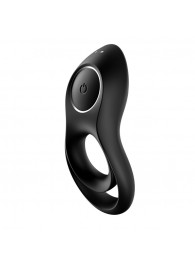 Черное эрекционное виброкольцо Legendary Duo - Satisfyer - в Черкесске купить с доставкой