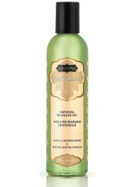 Массажное масло Naturals Vanilla Sandalwood с ароматом ванили и сандала - 236 мл. - Kama Sutra - купить с доставкой в Черкесске