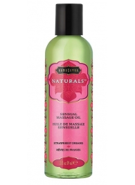 Массажное масло Naturals Strawberry Dreams с ароматом клубники - 59 мл. - Kama Sutra - купить с доставкой в Черкесске