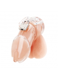 Прозрачная клетка целомудрия Acrylic See-thru Chastity Cage - BlueLine - купить с доставкой в Черкесске